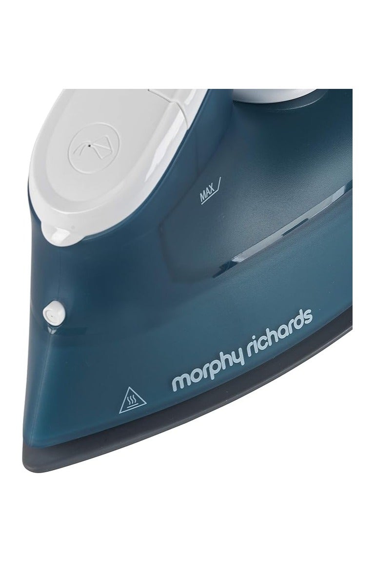 مورفي ريتشاردز مكواة بخار بريز 2400 واط – تسخين سريع وانزلاق مثالي بقاعدة سيراميك سيراماسلايد لطيّات دقيقة، خزان كبير سعة 350 مل، مانع للتنقيط ومضاد للتكلس – أزرق/أبيض - Image 3